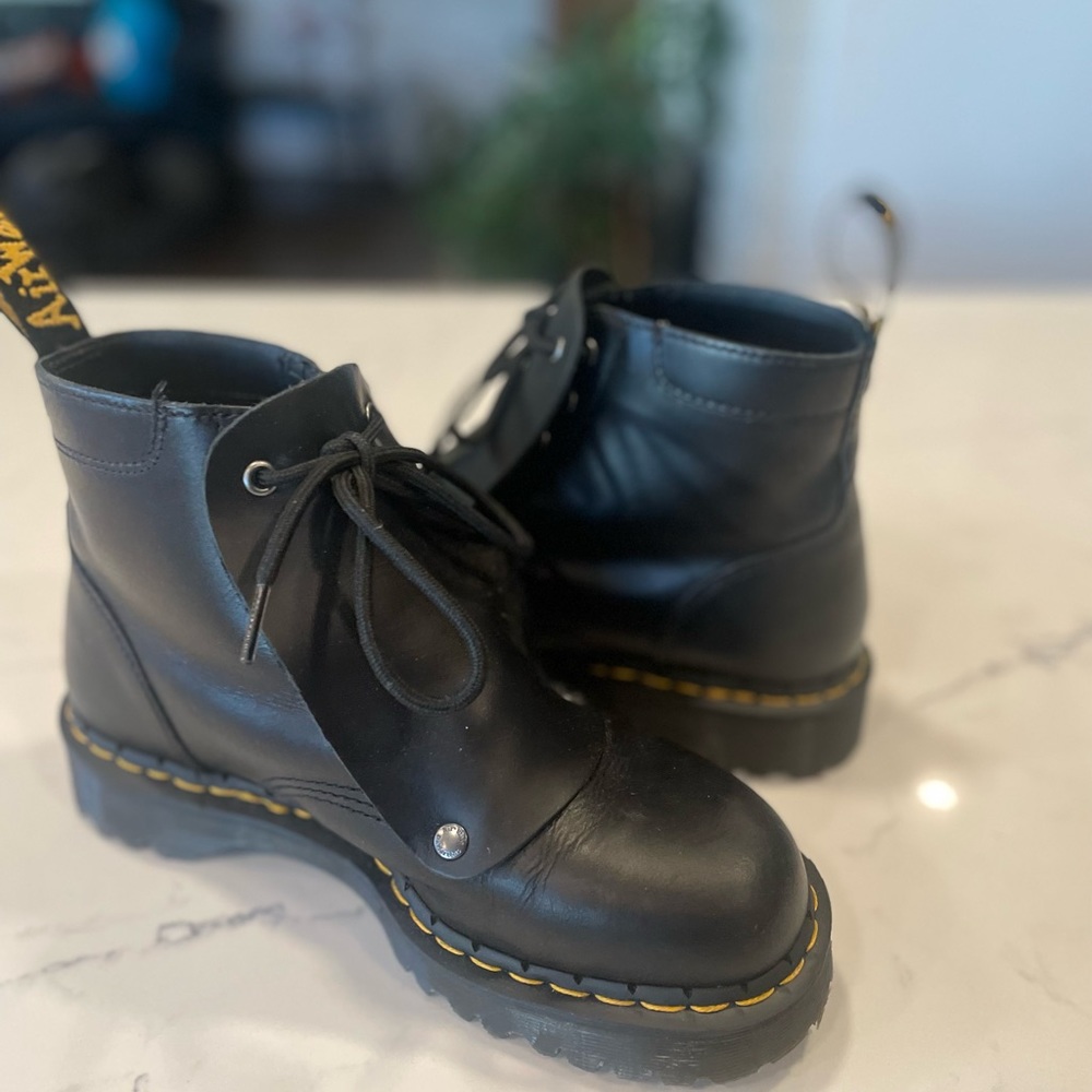 Dr Martens 101 Bex Lace Cover Ankle Boots Size 10W - Picture 5 of 8